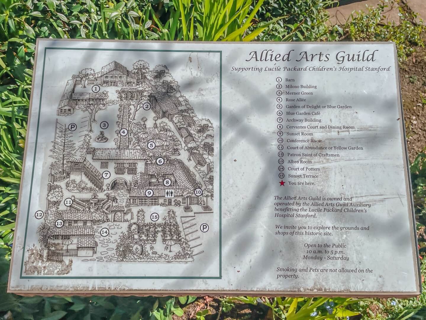 Allied Arts Guild map